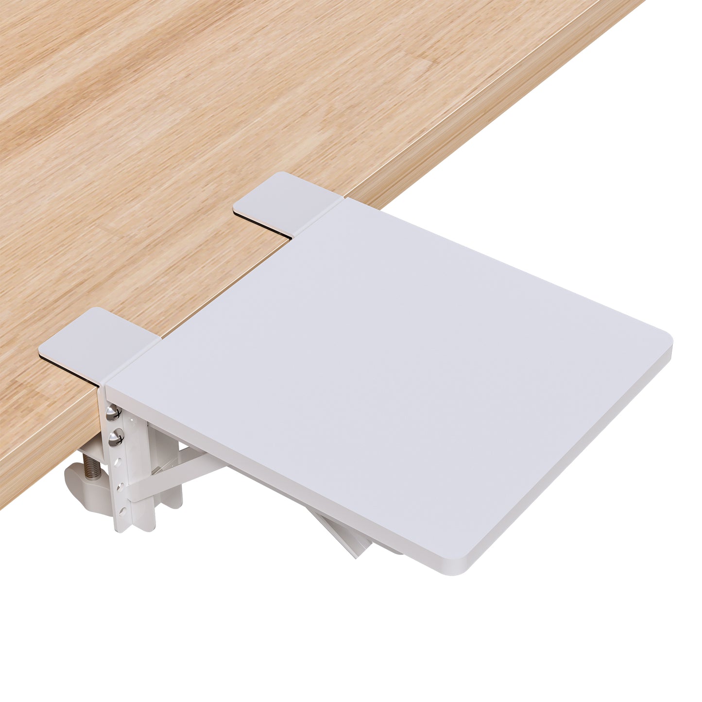 BONTEC Ergonomics Desk Extender Tray, 24cm*23cm Table Mount Arm Wrist Rest Shelf