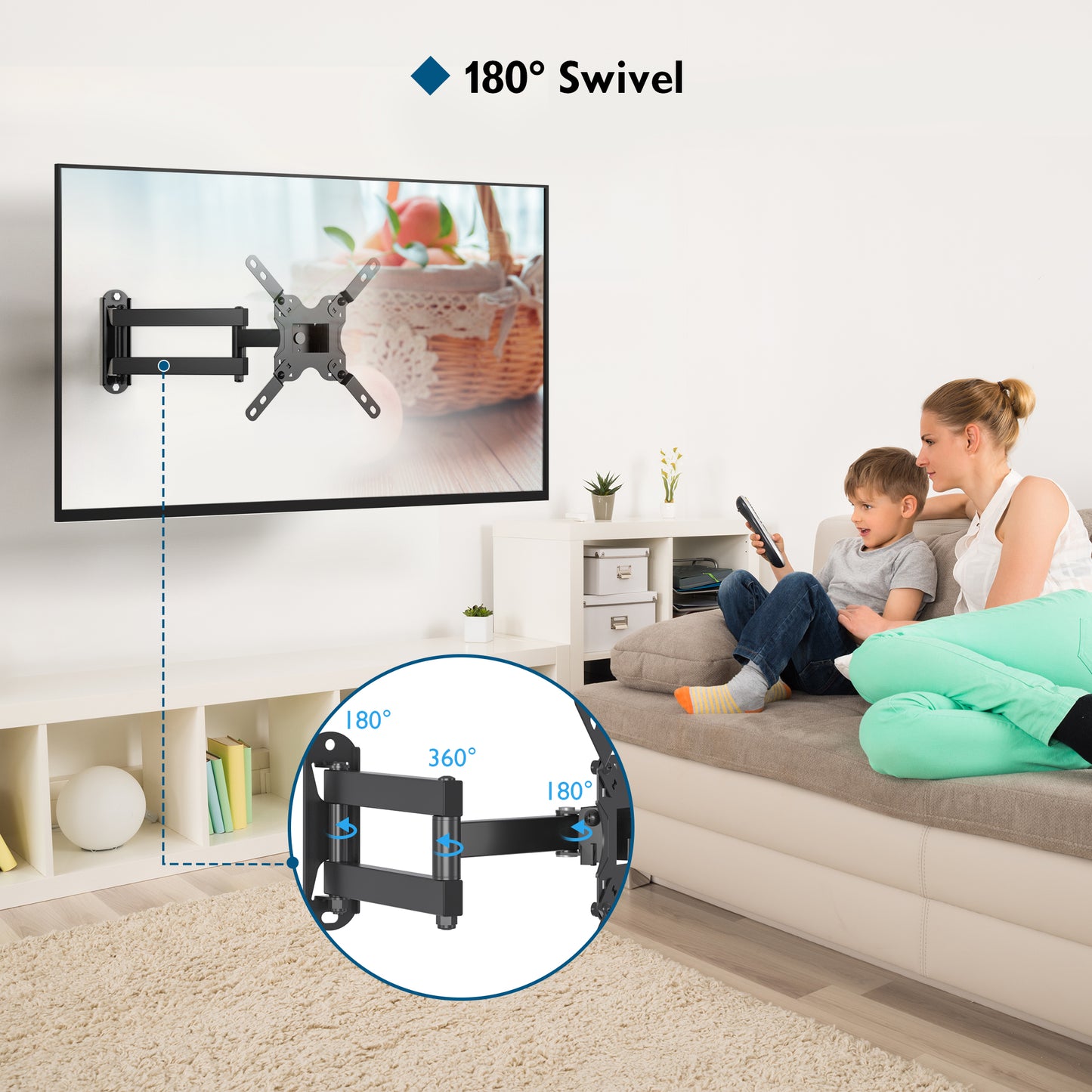 BONTEC TV Wall Bracket for Most 13-42 Inch LED LCD TVs