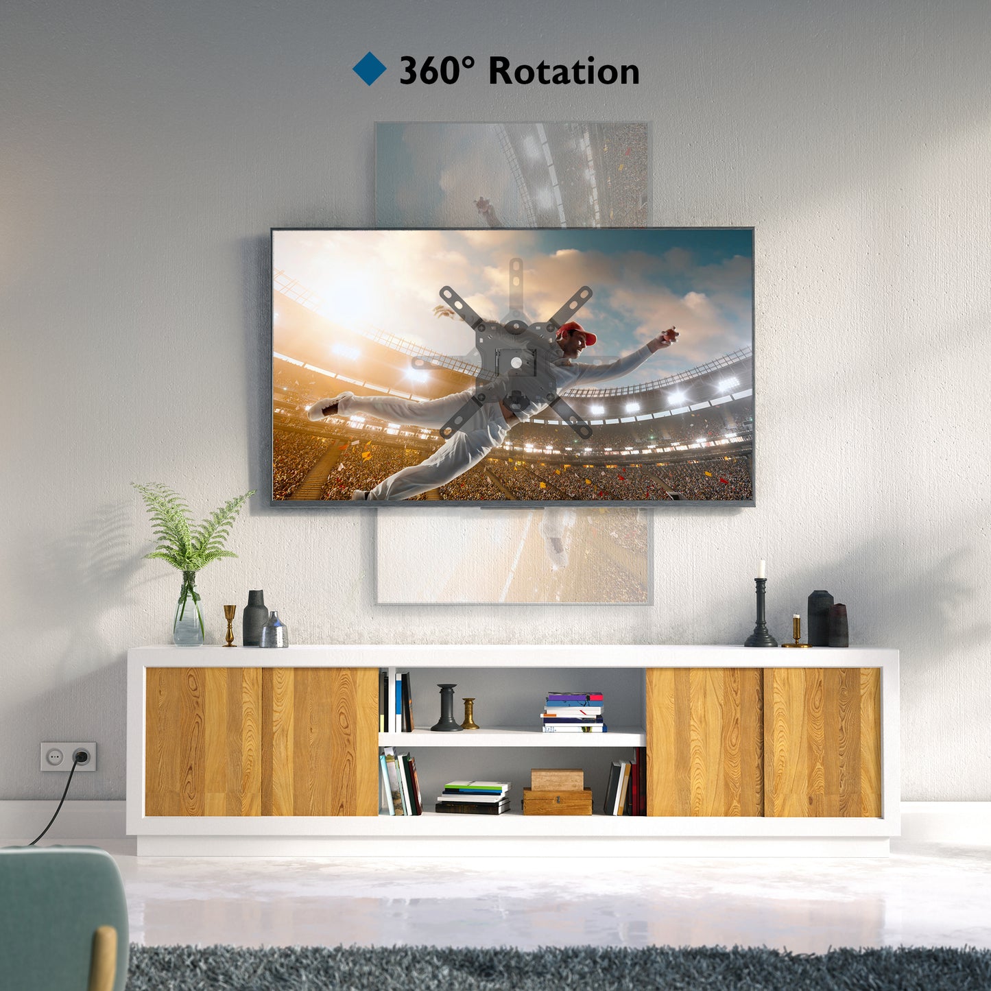 BONTEC TV Wall Bracket for Most 13-42 Inch LED LCD TVs