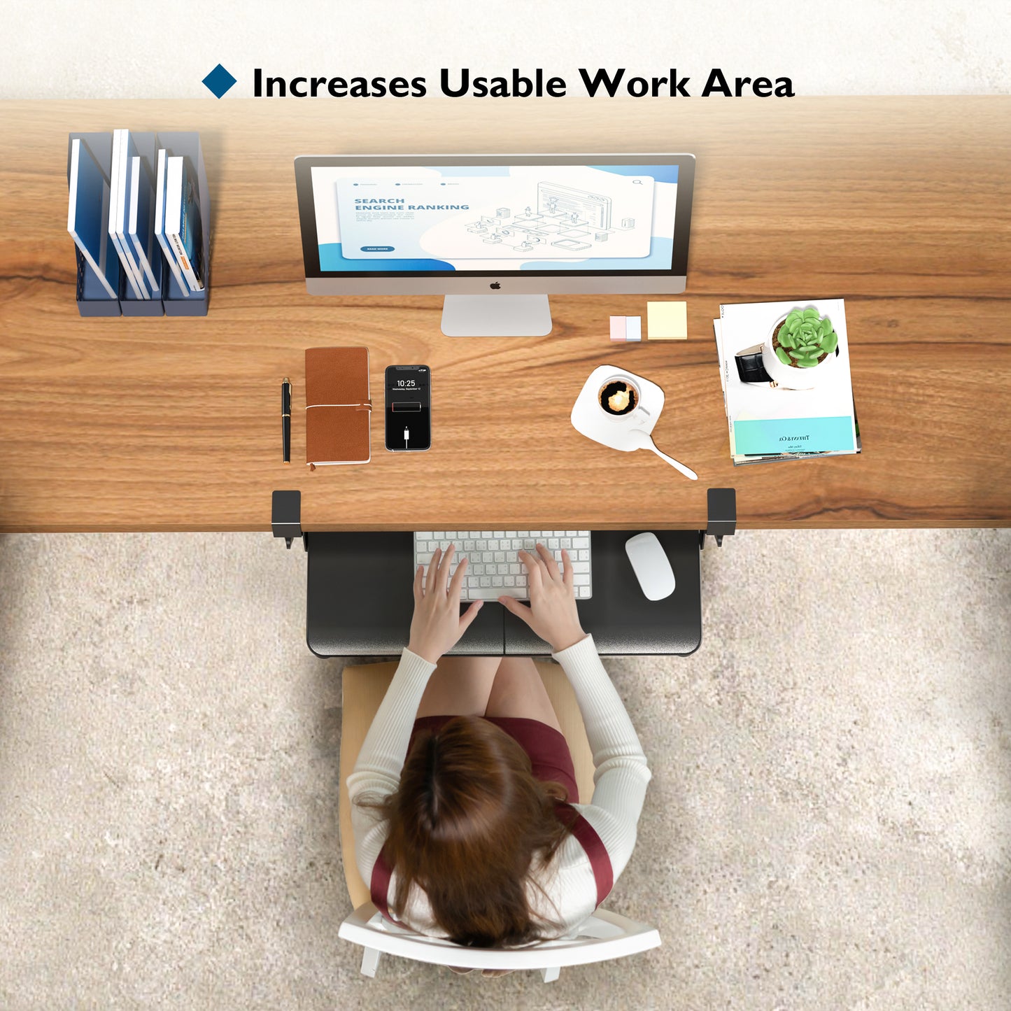 BONTEC Under Desk Keyboard Tray