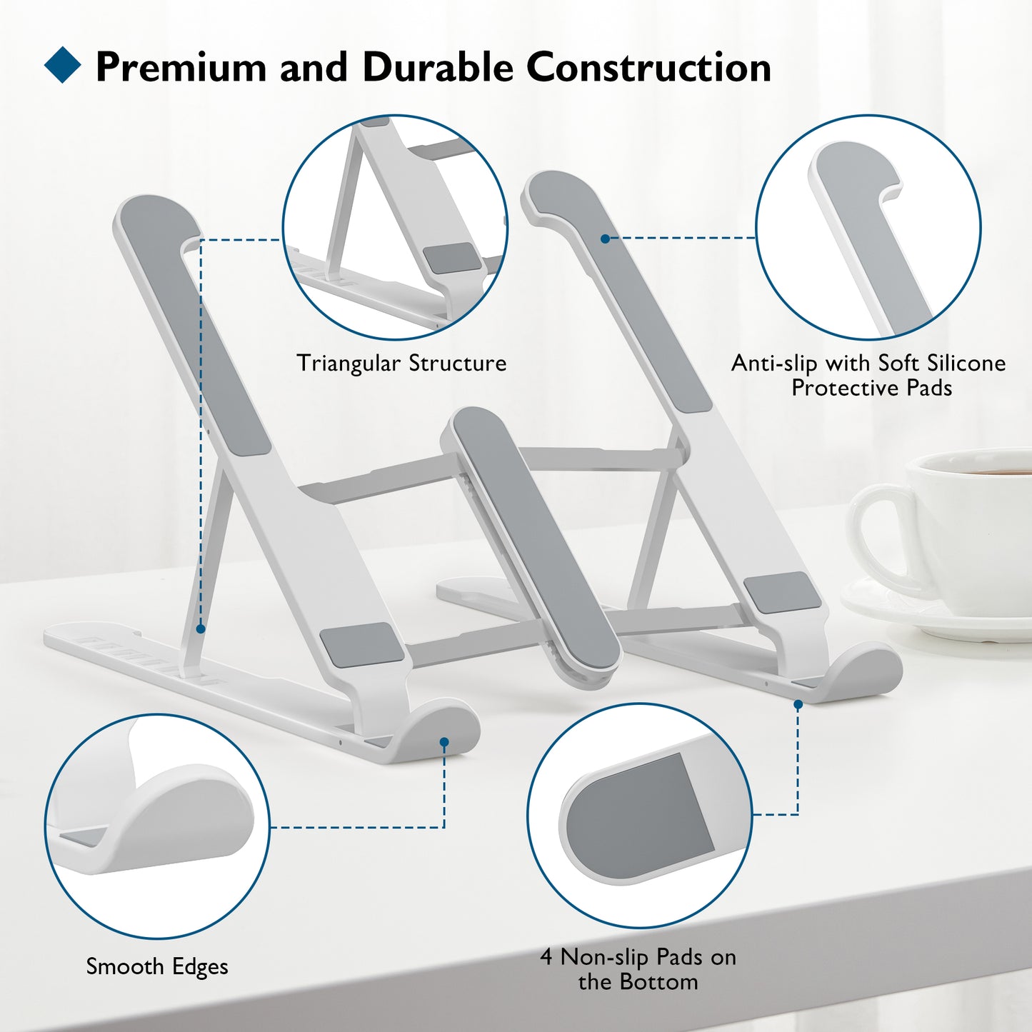 FOLDABLE Portable Laptop Stands for 10-16 inch Laptops Tablet