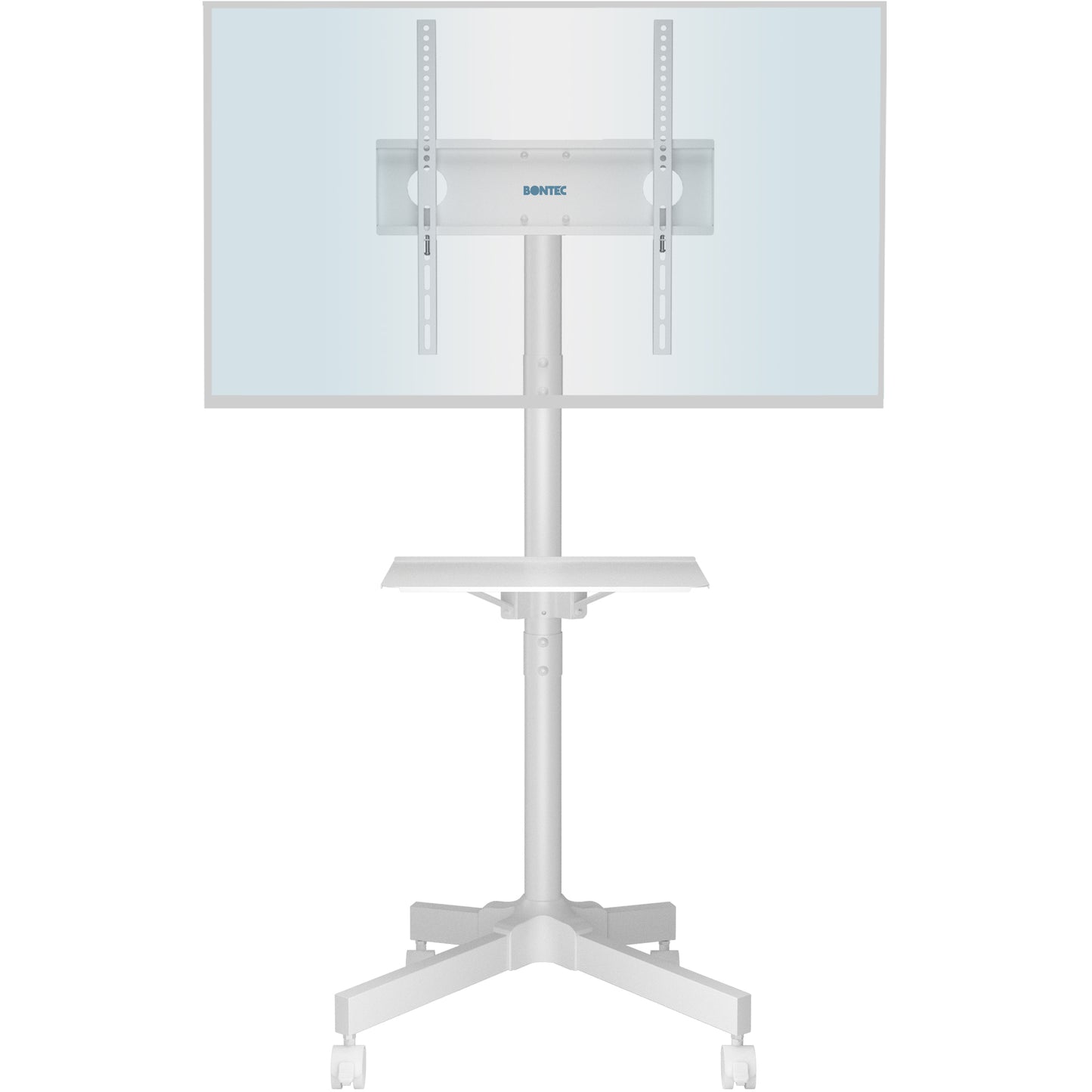 BONTEC Mobile TV Stand on Wheels for 23-55 inch Plasma/LCD/LED TVs