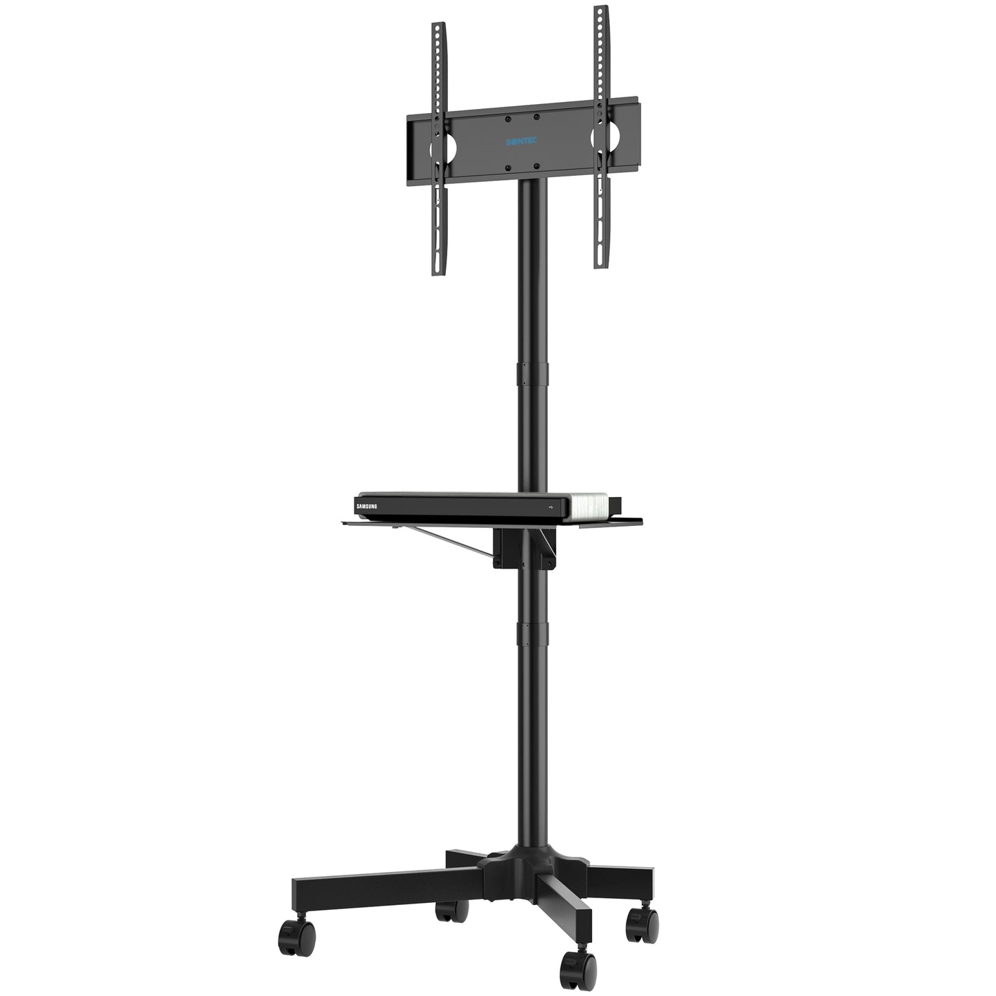 BONTEC Mobile TV Stand on Wheels for 23-55 inch Plasma/LCD/LED TVs