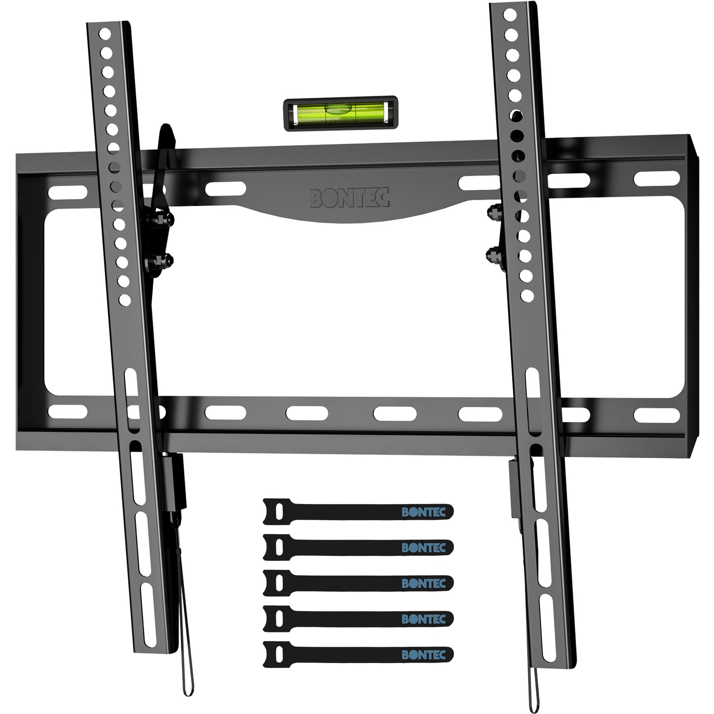 BONTEC TV Wall Mount Bracket for Most 26-65 inch LCD/ LED/ OLED Flat Curved TVs, Tilt Slim TV Wall Bracket up to 55kg