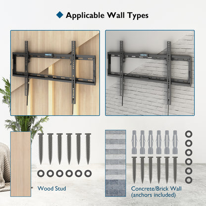 BONTEC TV Wall Bracket for 37-80 inch LED LCD OLED Plasma Flat Curved TVs