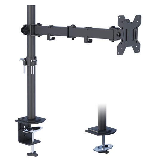 BONTEC Single Monitor Arm Desk Mount for 13-32 inch LCD LED Screens