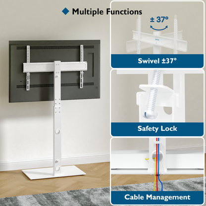 BONTEC TV Floor Stand for 30-70 inch LED LCD OLED Plasma Flat Curved TVs