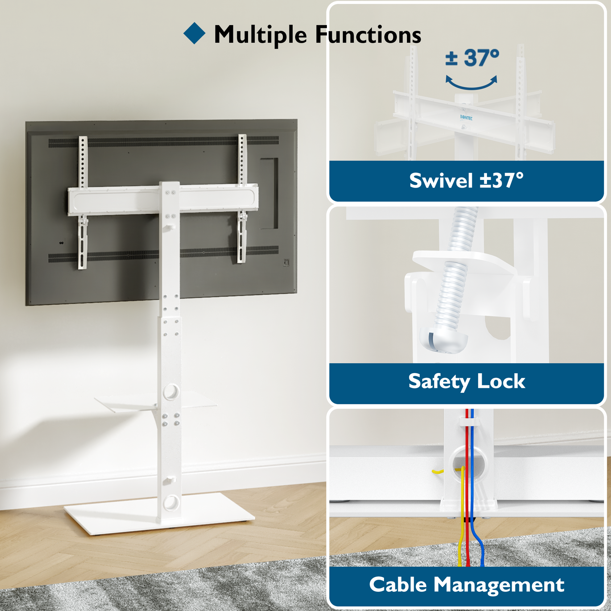 Bontec tv deals floor stand