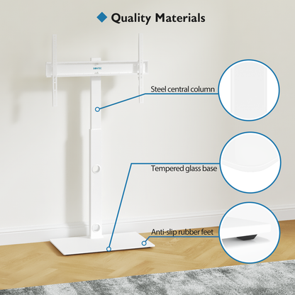 BONTEC TV Floor Stand for 30-70 inch LED LCD OLED Plasma Flat Curved TVs