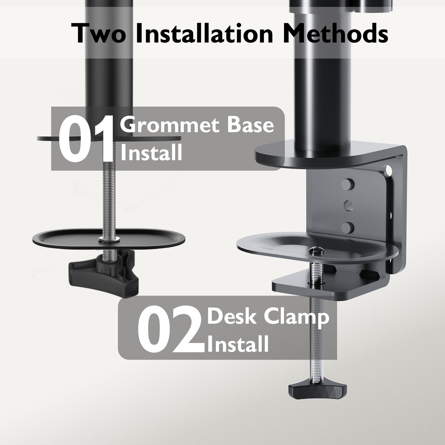 BONTEC Triple Monitor Stand for 3 Monitors 13-24 inch